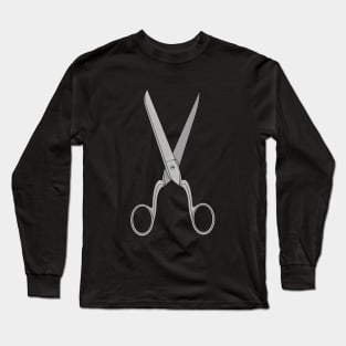 Vintage Scissors Long Sleeve T-Shirt